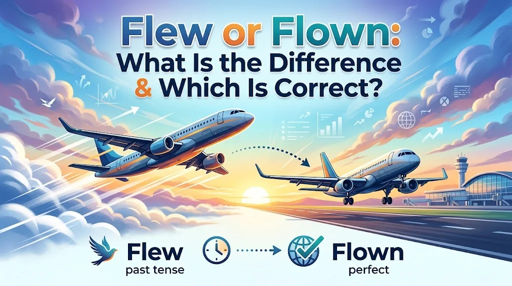 Flew or Flown