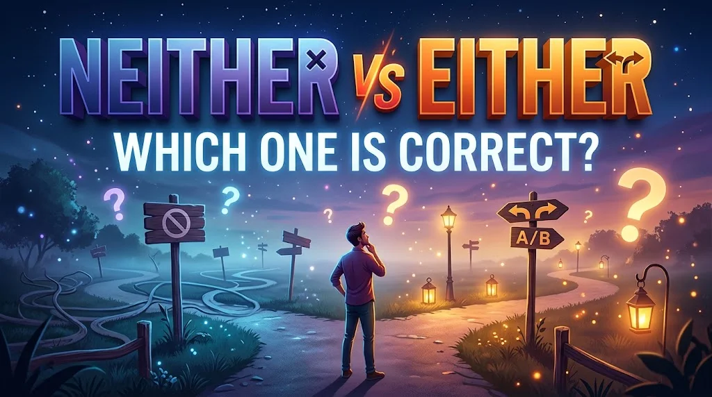 Neither Vs Either