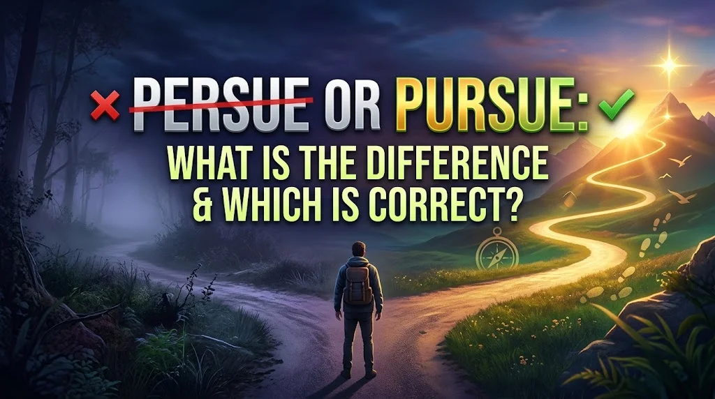 Persue Or Pursue