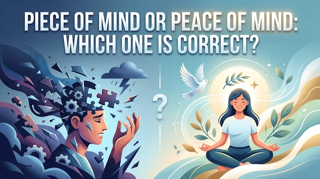 Piece Of Mind or Peace of Mind
