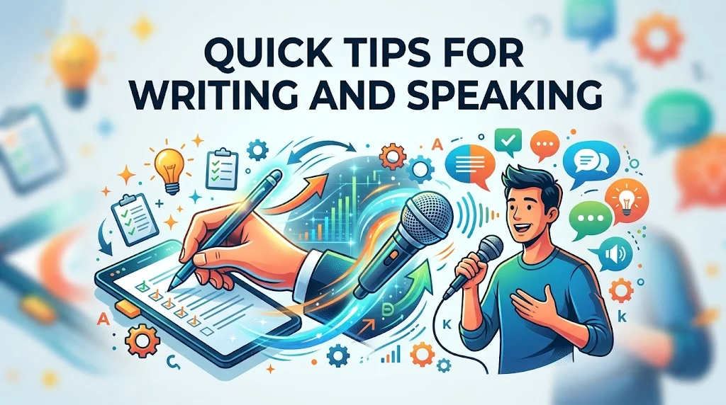 Quick tips for writing and speaking