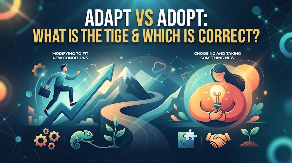 Adapt vs Adopt