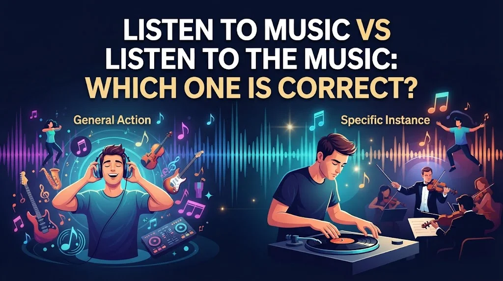 Listen To Music Vs Listen To The Music