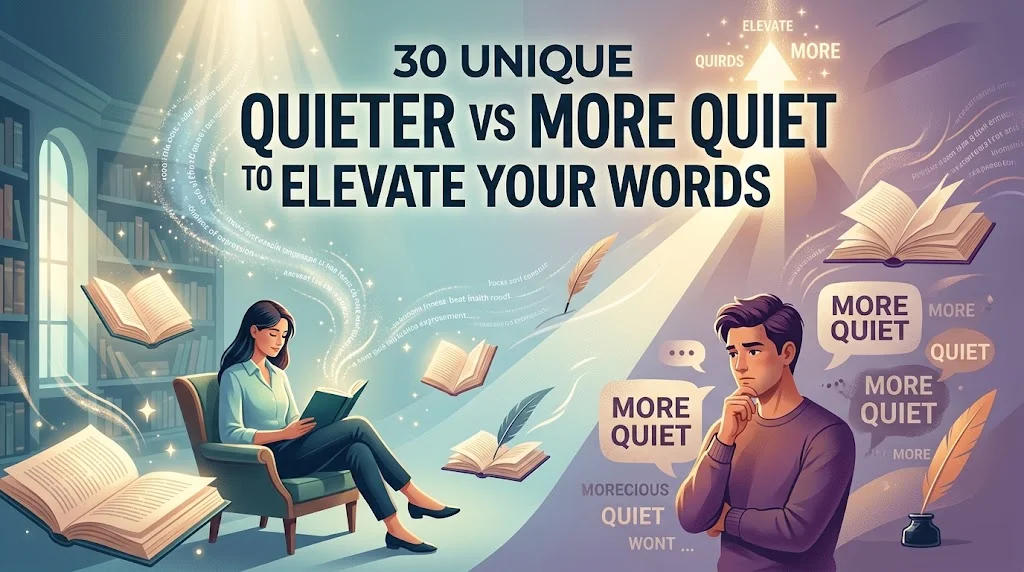 Quieter Vs More Quiet
